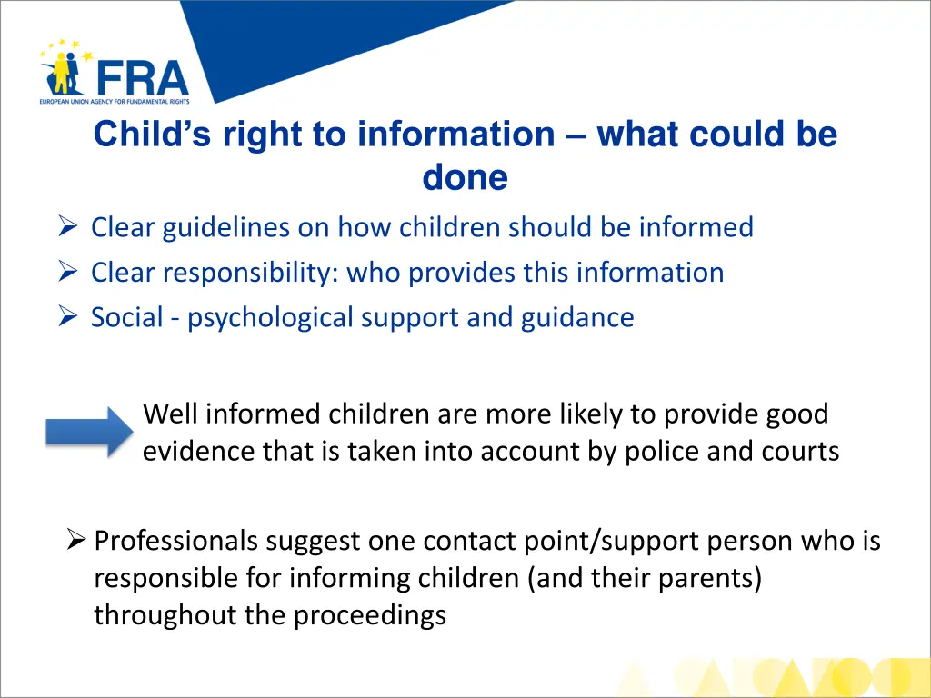 child s right to information what could be done