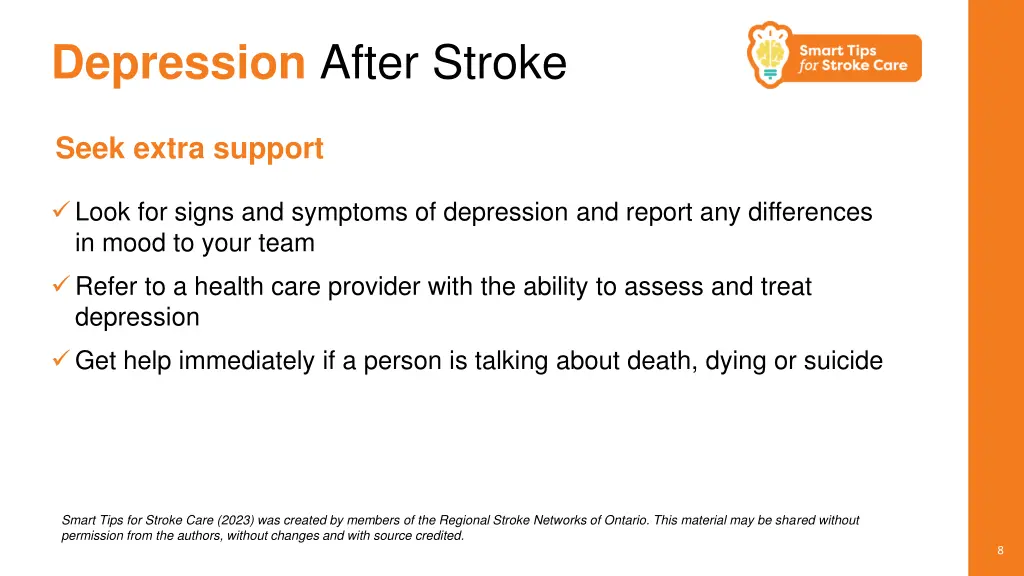 depression after stroke 6