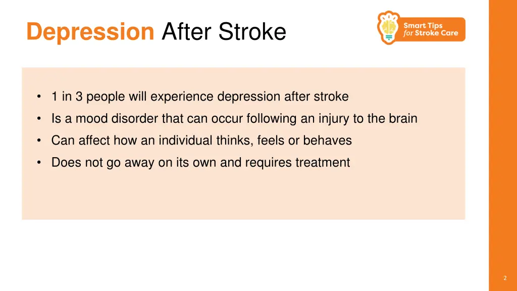 depression after stroke
