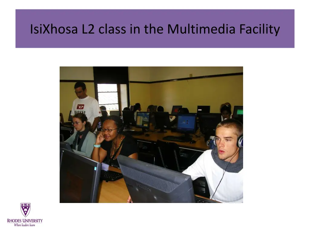 isixhosa l2 class in the multimedia facility