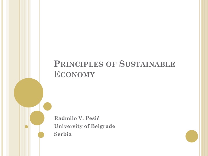 p rinciples of s ustainable e conomy
