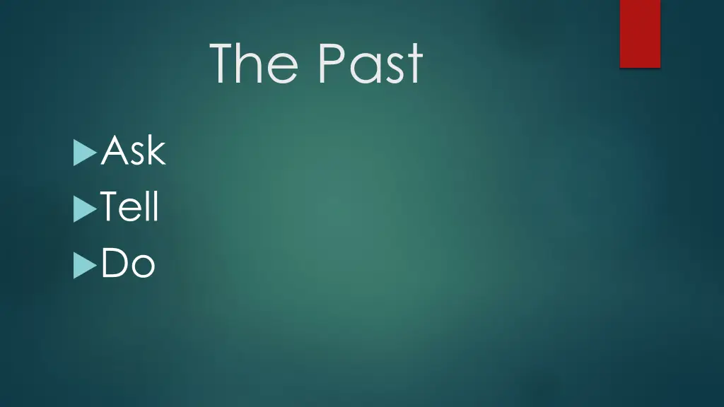 the past 1