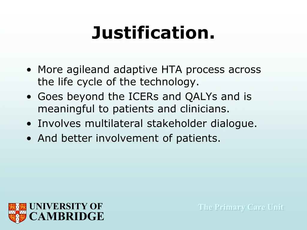 justification
