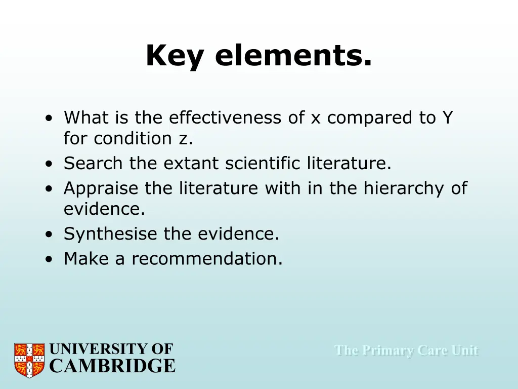 key elements