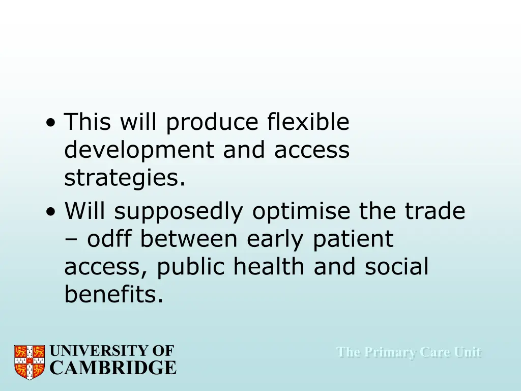 this will produce flexible development and access