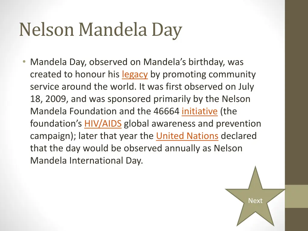 nelson mandela day