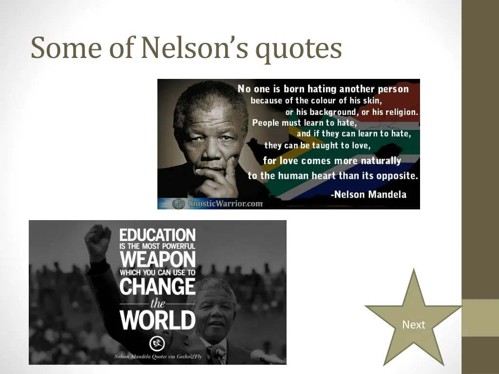 some of nelson s quotes