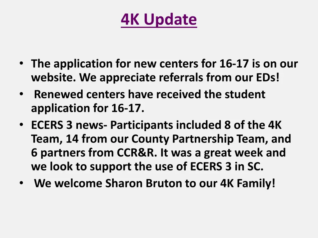 4k update 1