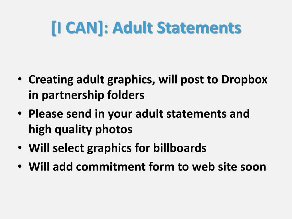 i can adult statements