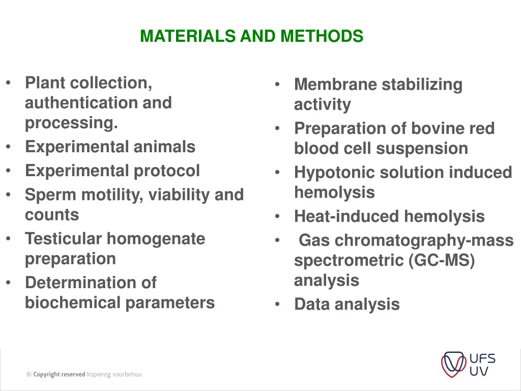 materials and methods