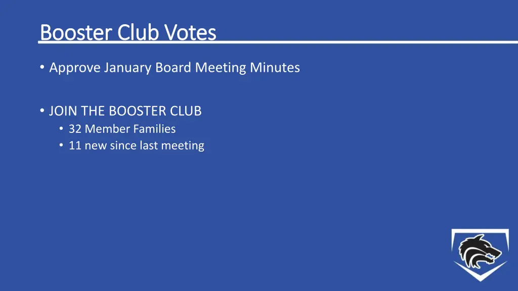 booster club votes booster club votes