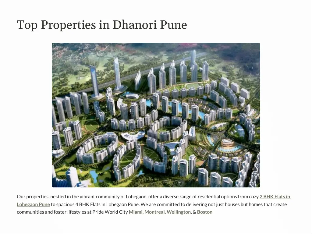 top properties in dhanori pune