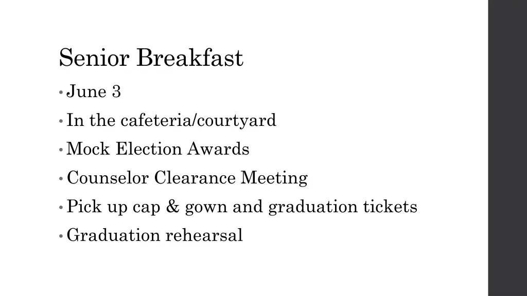 senior breakfast