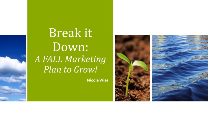 break it down a fall marketing plan to grow