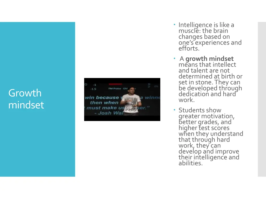 intelligence is like a muscle the brain changes
