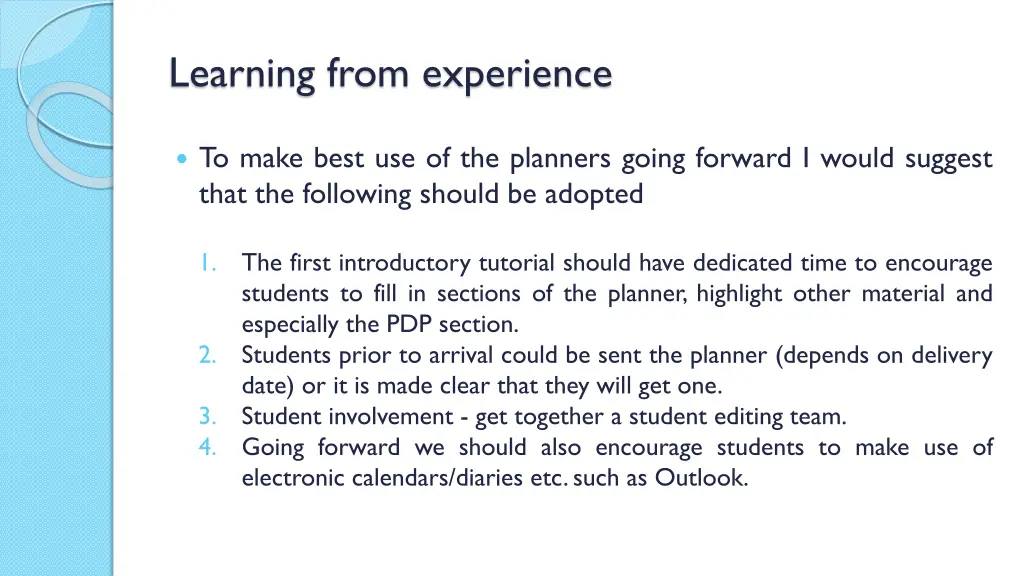 learning from experience