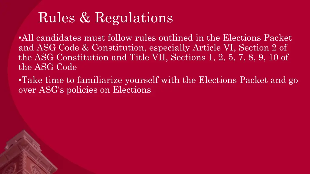 rules regulations