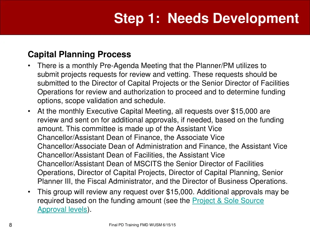 step 1 needs development 5