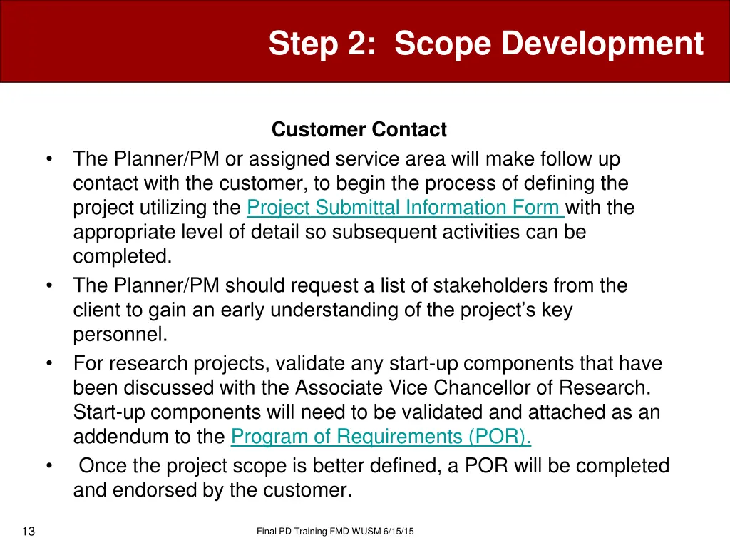 step 2 scope development 1
