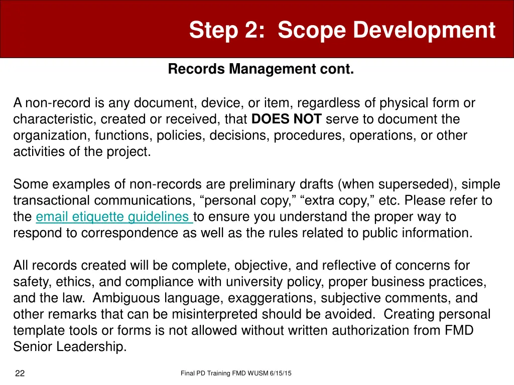 step 2 scope development 10