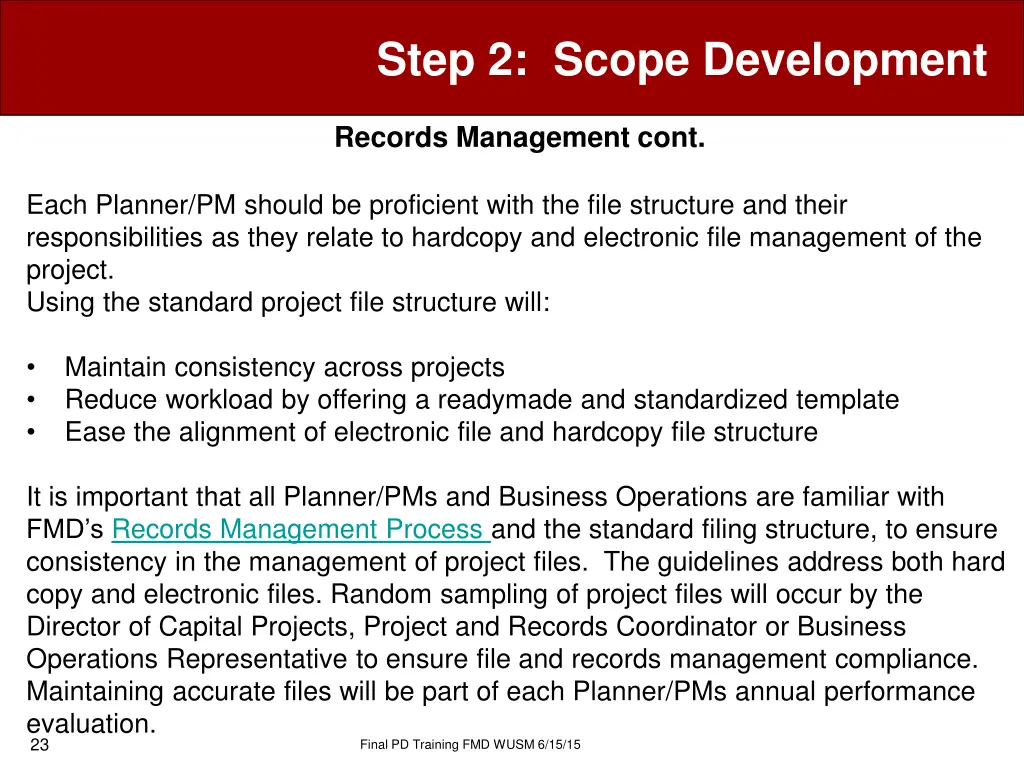 step 2 scope development 11
