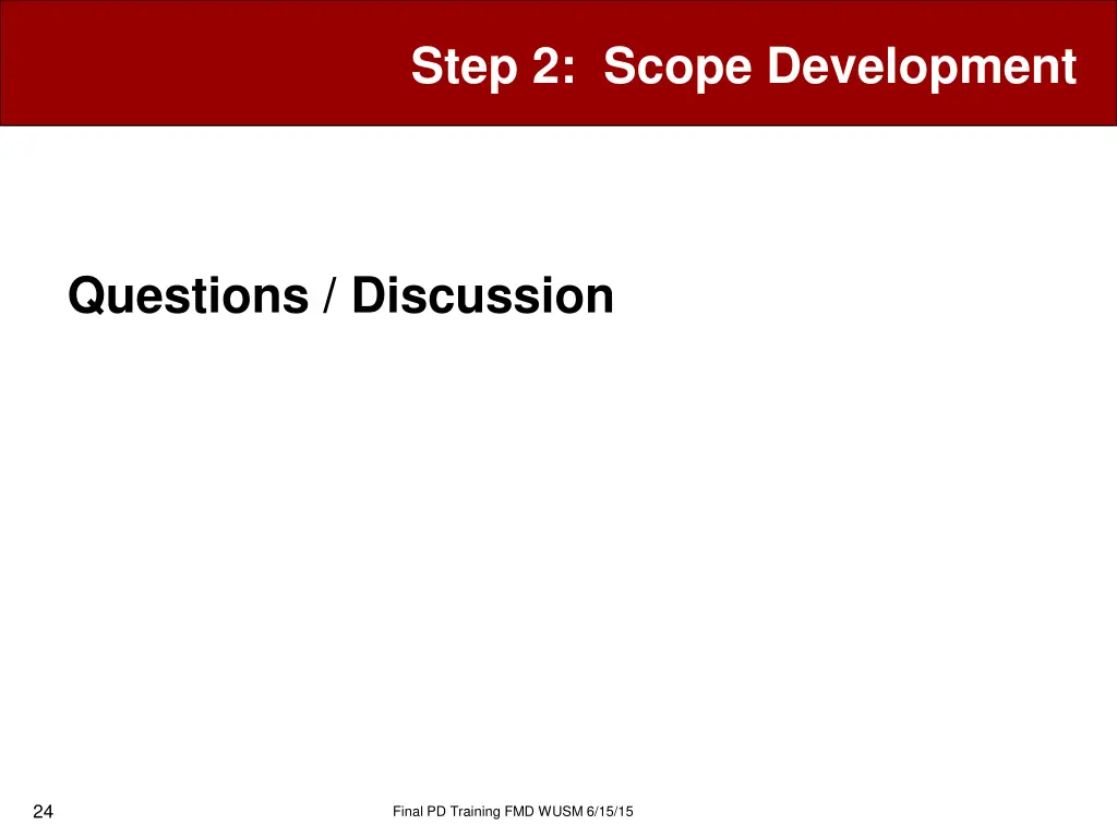 step 2 scope development 12