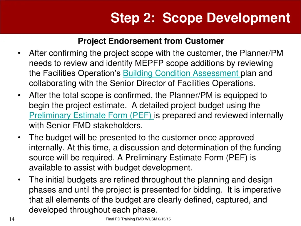 step 2 scope development 2
