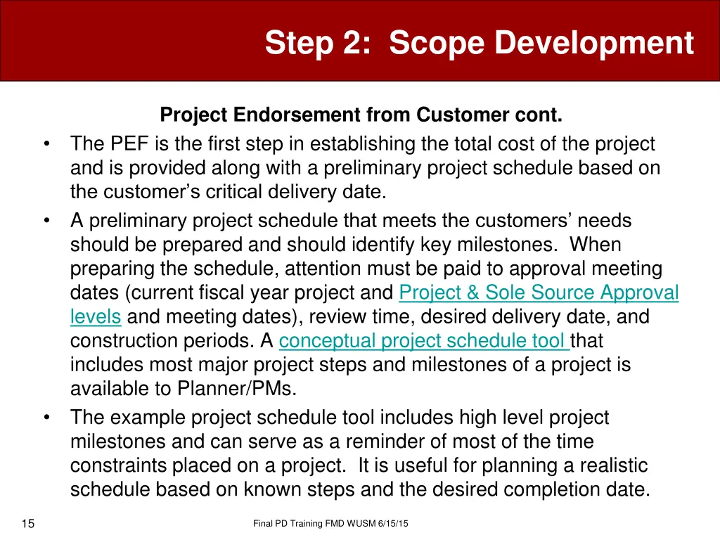 step 2 scope development 3