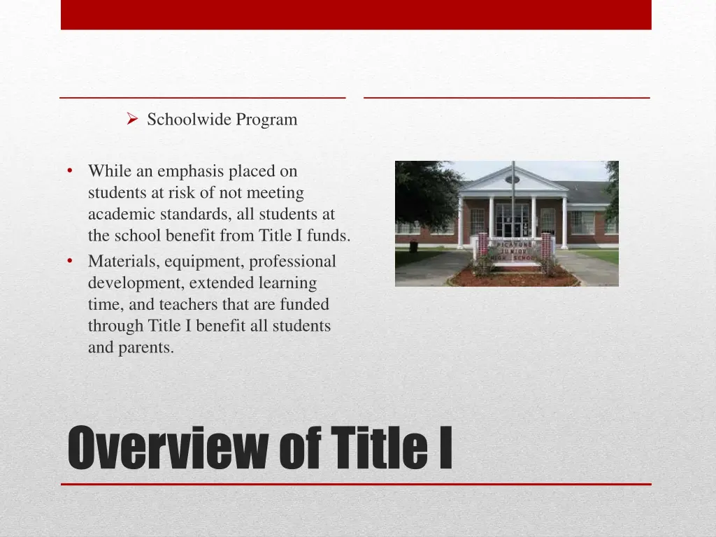 schoolwide program