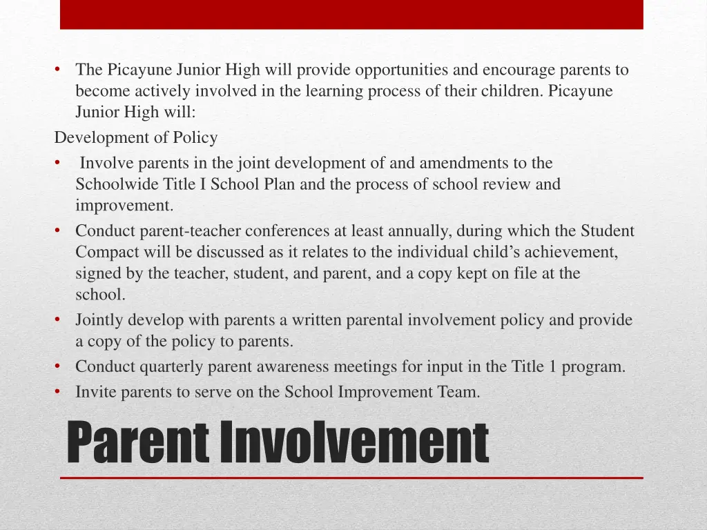 the picayune junior high will provide