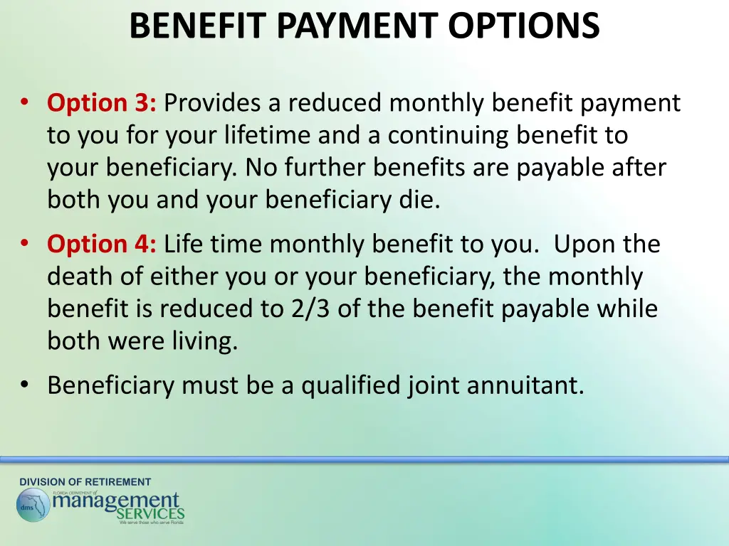 benefit payment options 1
