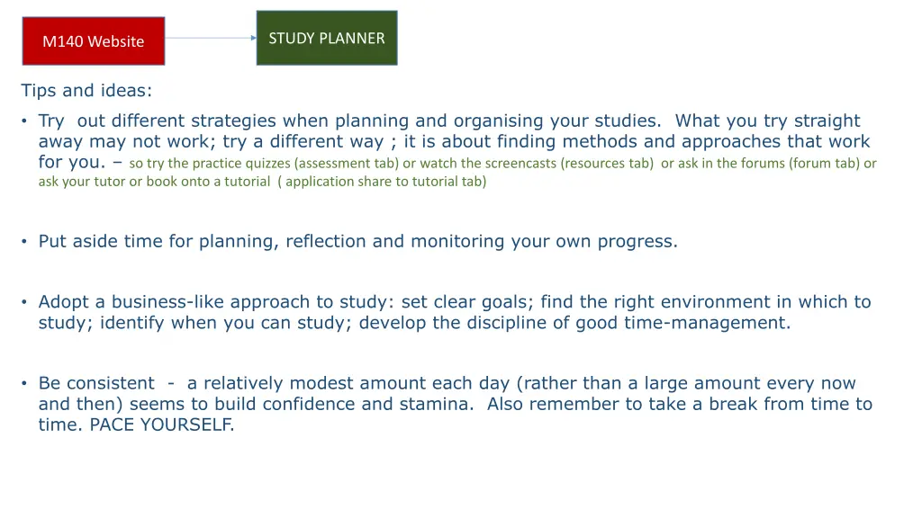 study planner