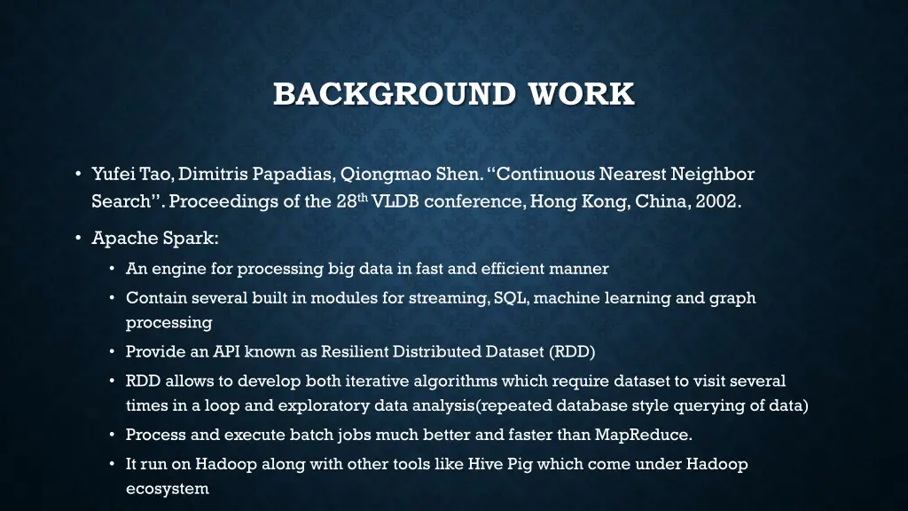 background work