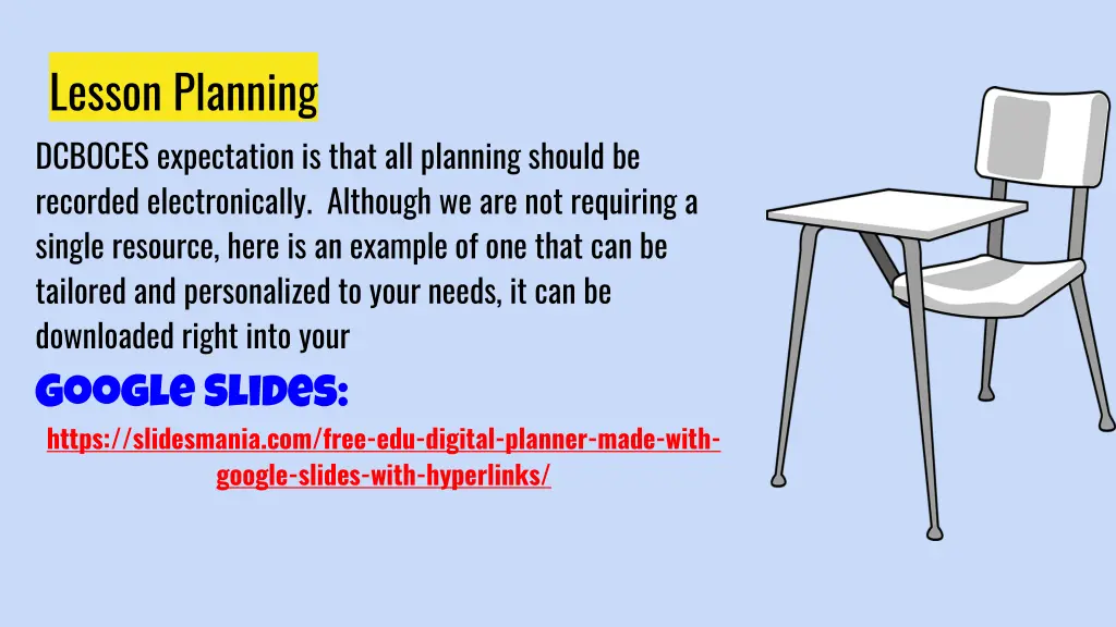lesson planning dcboces expectation is that
