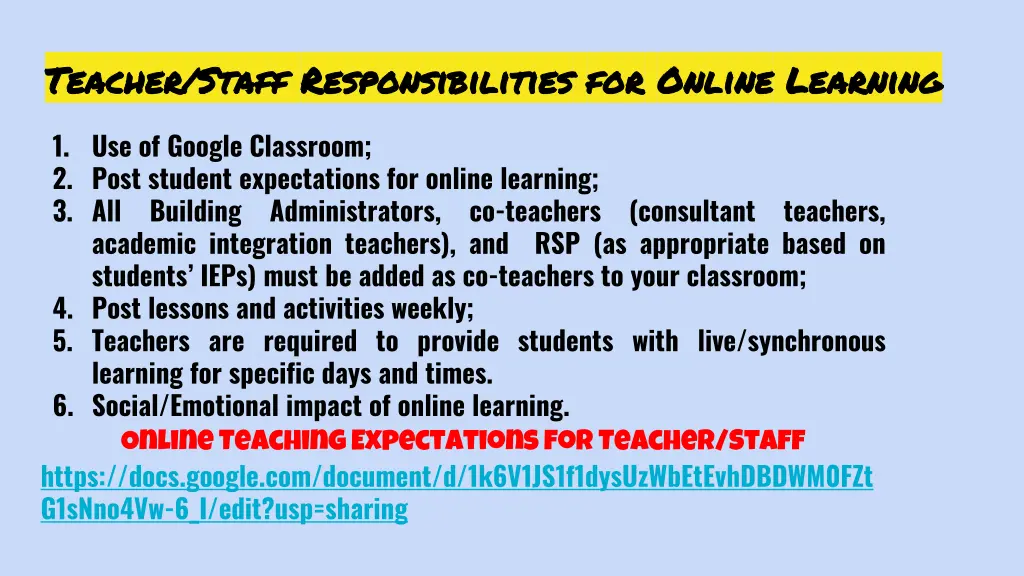 teacher staff teacher staff responsibilities