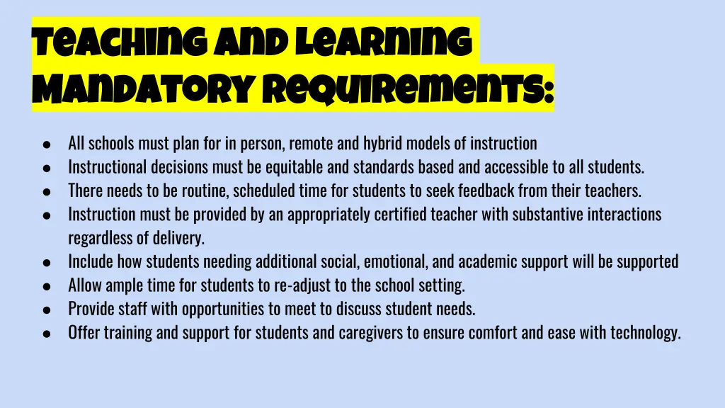 teaching and learning teaching and learning