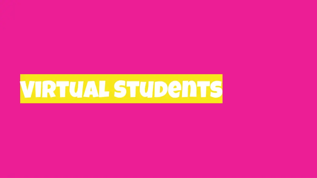 virtual students