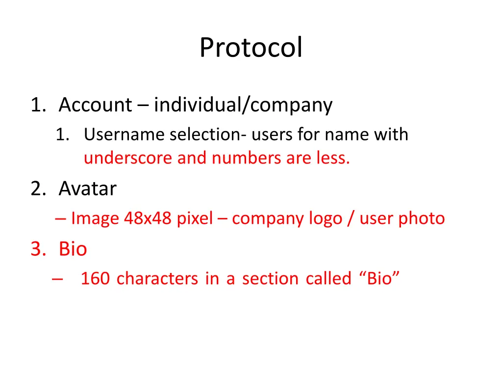 protocol