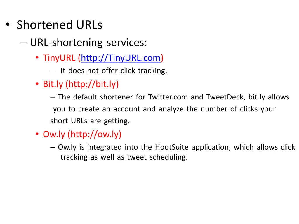 shortened urls url shortening services tinyurl