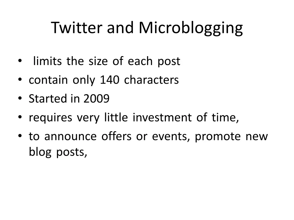 twitter and microblogging