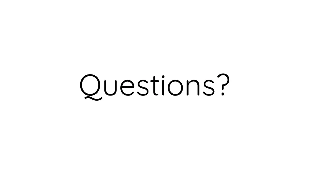 questions