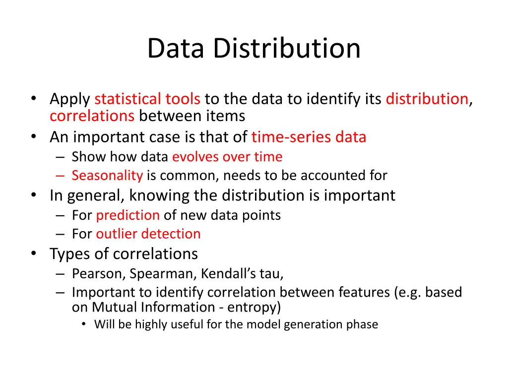 data distribution