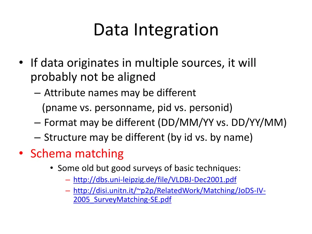 data integration