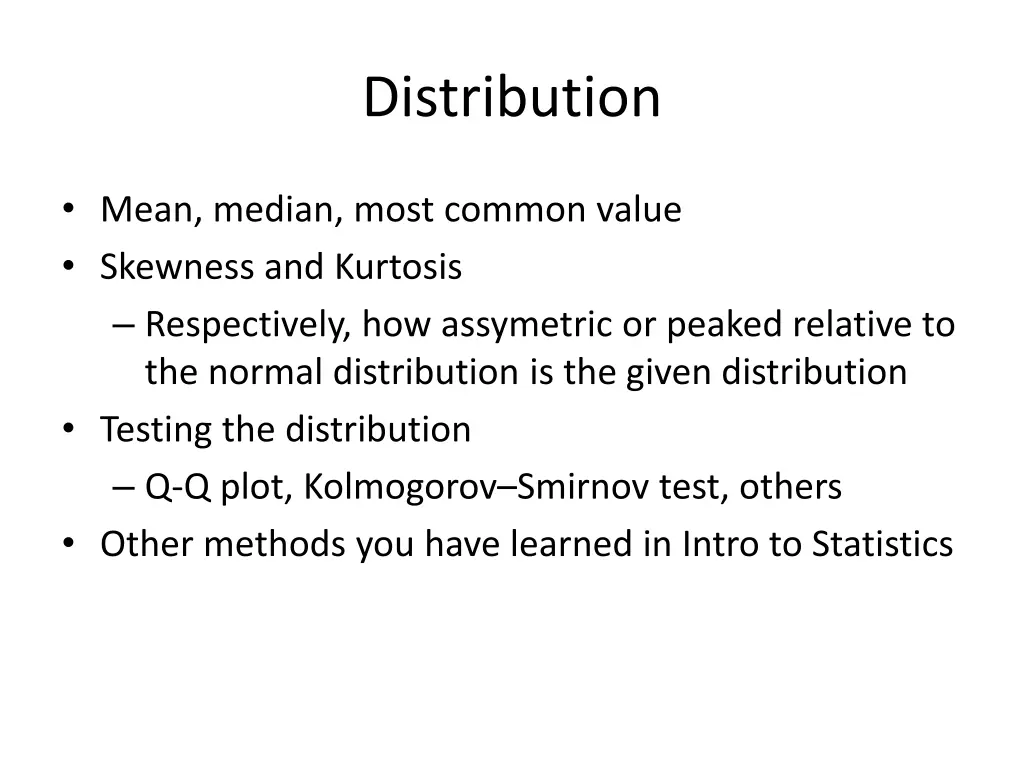 distribution