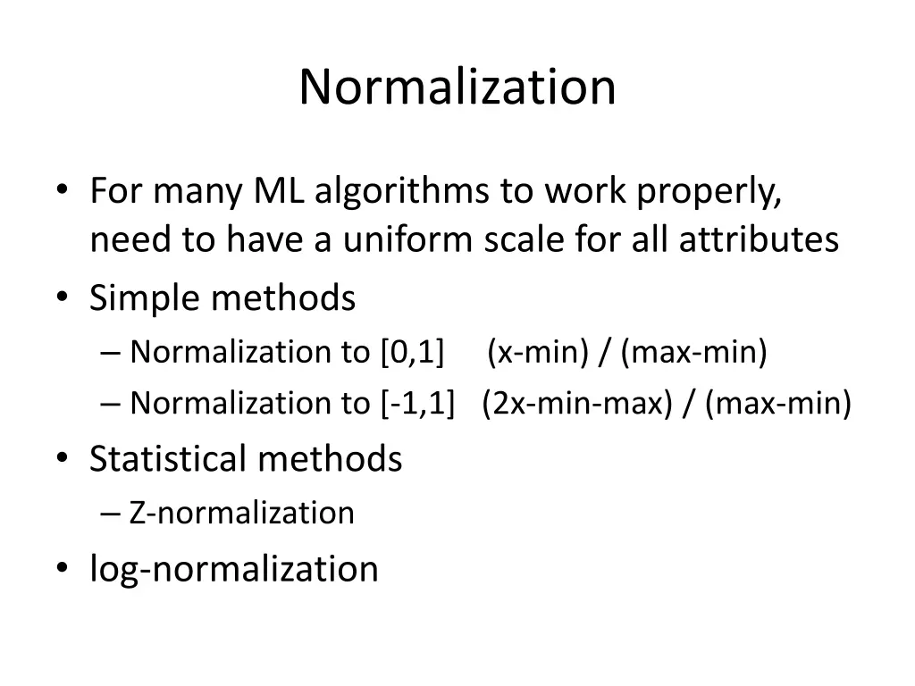 normalization