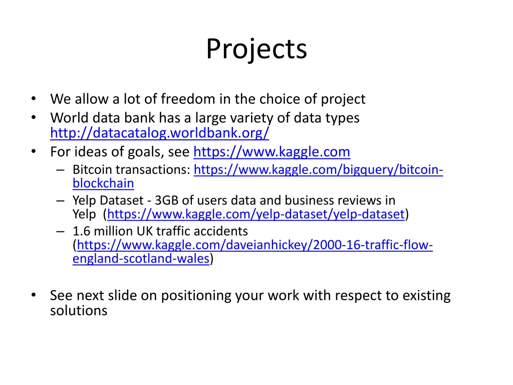 projects