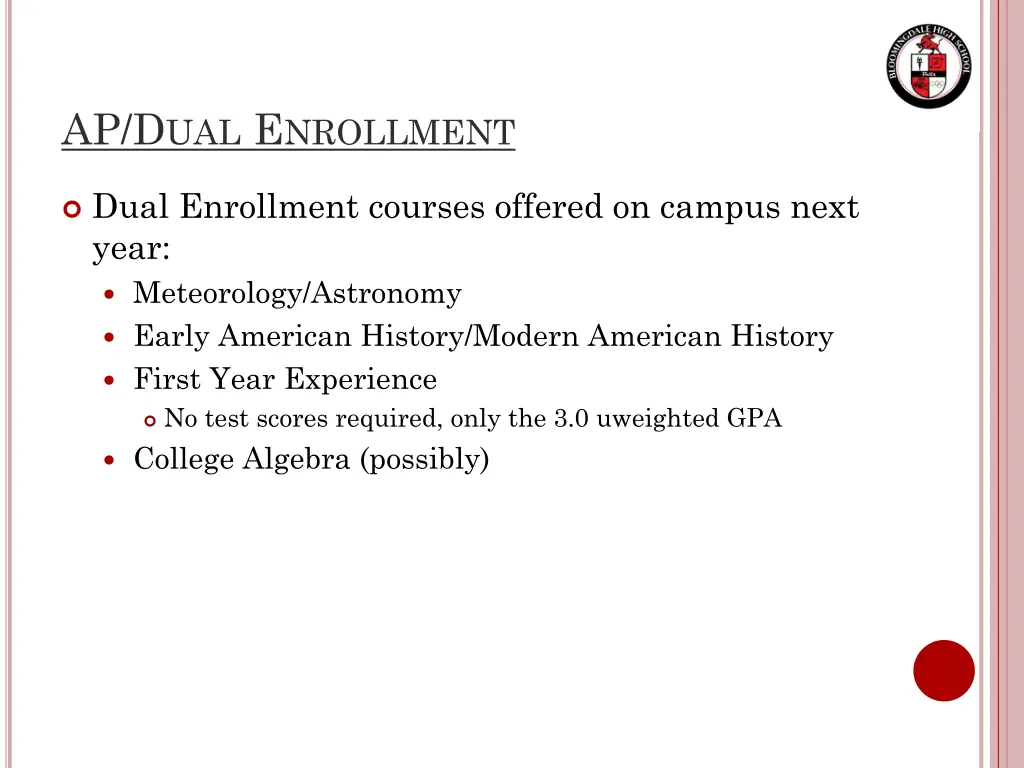 ap d ual e nrollment 2