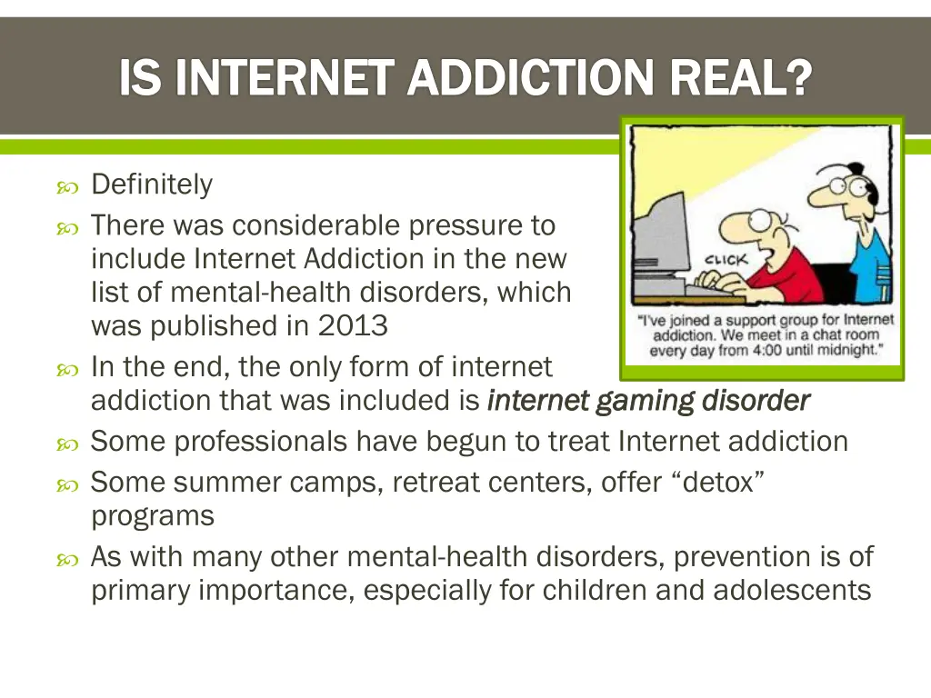 is internet addiction real