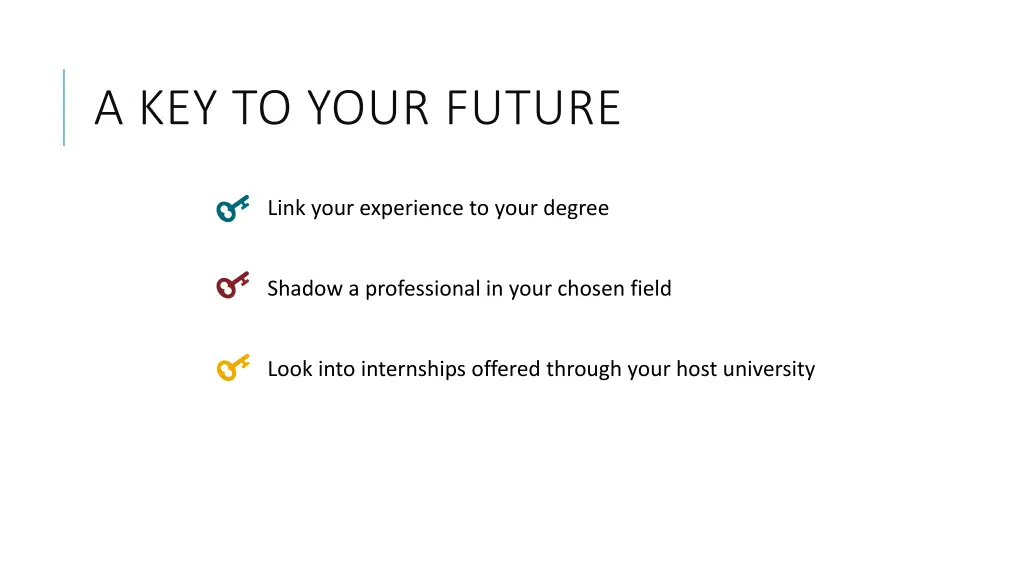a key to your future