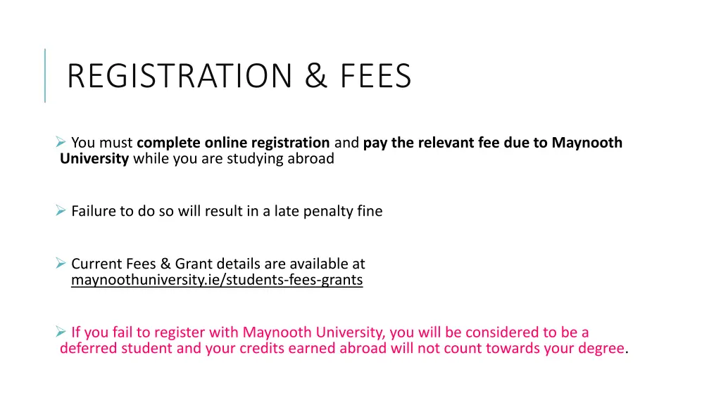 registration fees